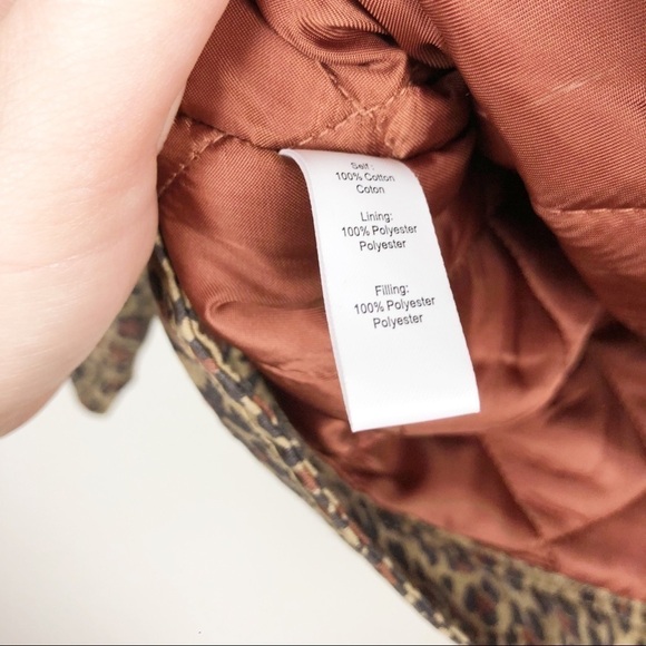 Marissa Webb Ellery Leopard Print Cotton Denim Anorak Belted Jacket Brown Tan - Picture 9 of 9